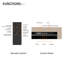 KNIGHTON FLAMME White Electric Fireplace with-624595867