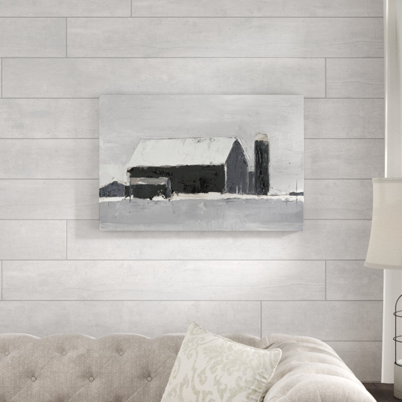 Dynamic Barn I by Ethan Harper - Painting Print, Wrapped Canvas, 51cm H x 76cm W