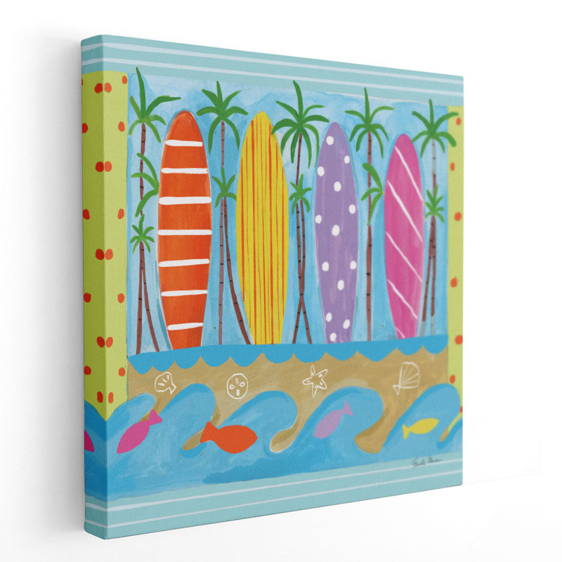 «Beach Living V», reproduction d'art sur toile, H 30 po x l 30 po