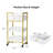 Rolling Utility Trolley Cart With 1 Drawers 2 Trays