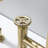 Pull out Double Handle Bridge Kitchen Faucet with Side Spray-71448368