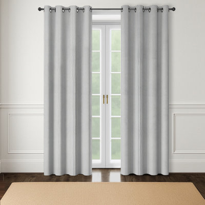 Ensemble de 2 panneaux de rideaux à œillets en coton Sutton - 50 x 108