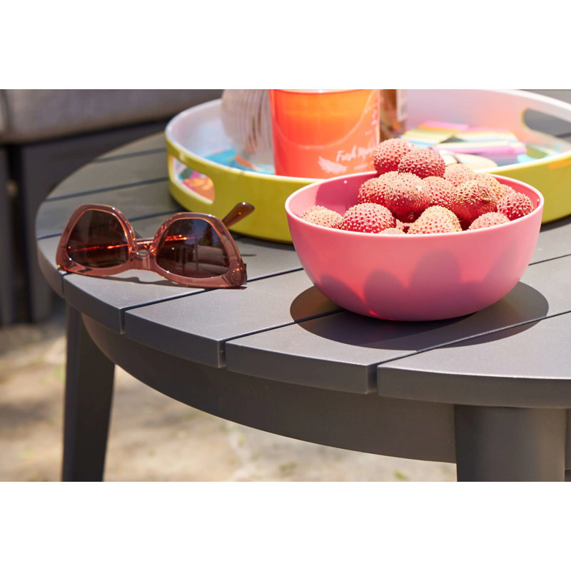 Table basse d'extérieur en aluminium; Rond
