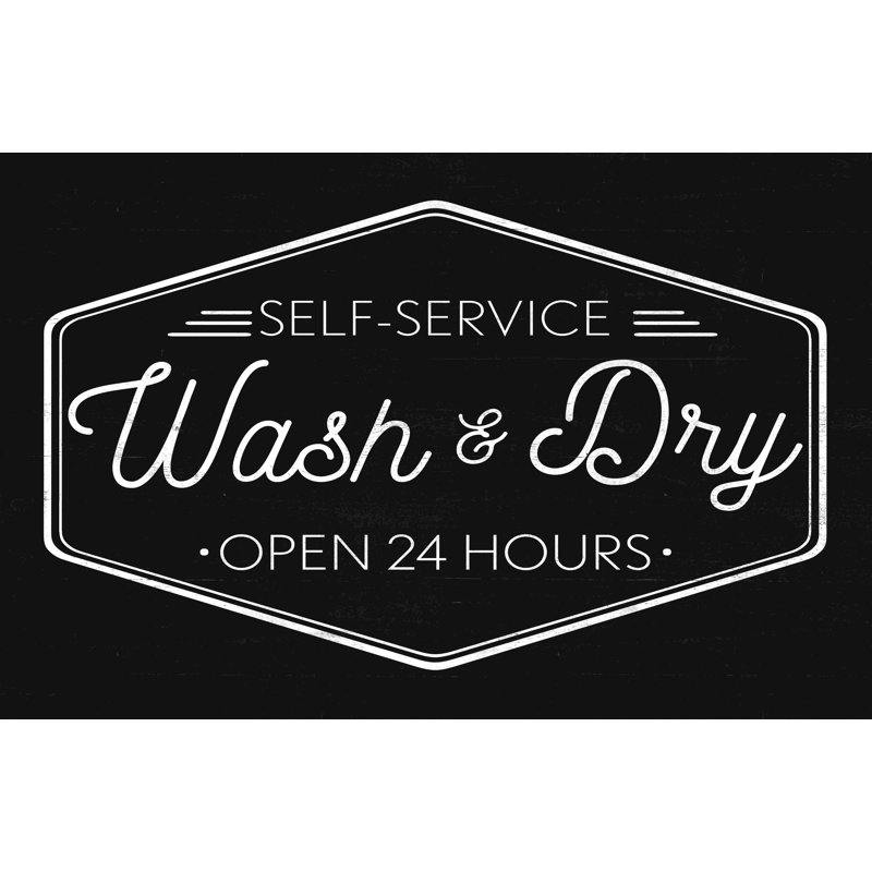 Sel Service Wash And Dry, H 8 po x l 12 po