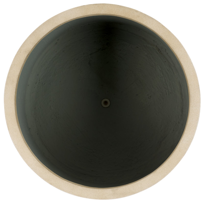 Mcguire Pot Planter, Beige, 19.2" H x 21.6" W x 21.6" D