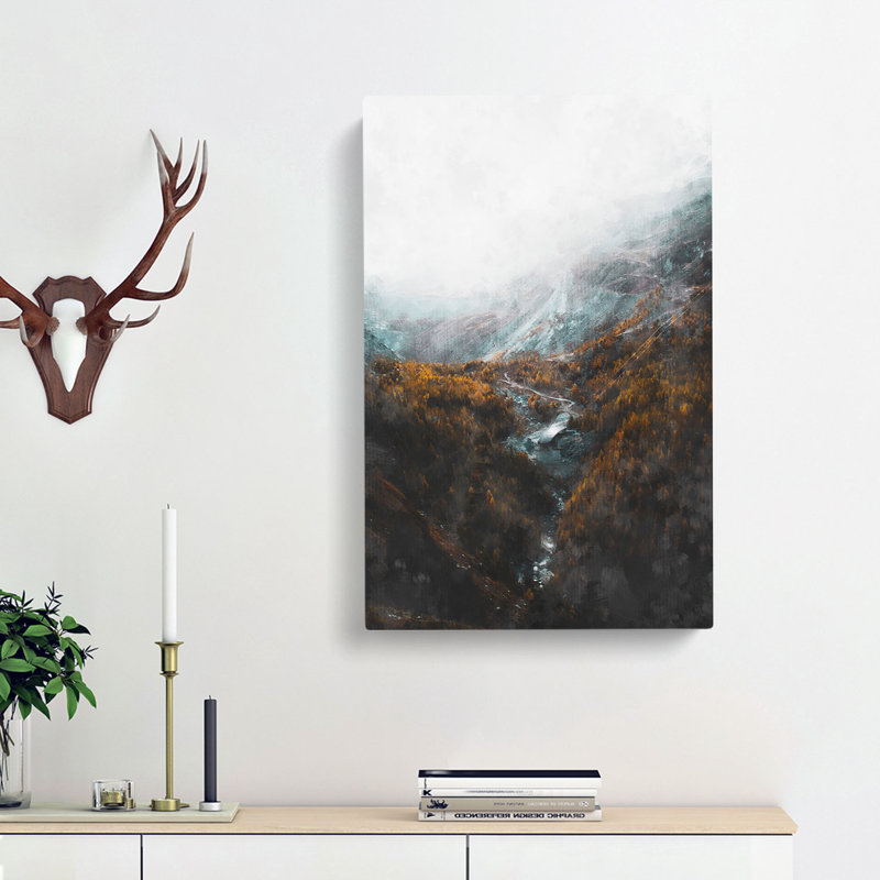 Zermatt In Switzerland - Wrapped Canvas Painting, 76cm H x 50cm W x 3cm D