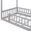 Structure de lit simple en bois avec clôture-118038487-118038490