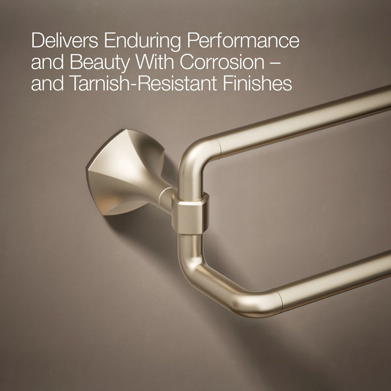 Occasion 24 In. Double Towel Bar, Vibrant Brushed Bronze
