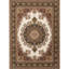 Tapis de couloir classique en polypropylène de luxe à 2 médaillons, 2 pi 7 po X 9 10 po Tapis d'entrée traditionnel pour animaux de compagnie