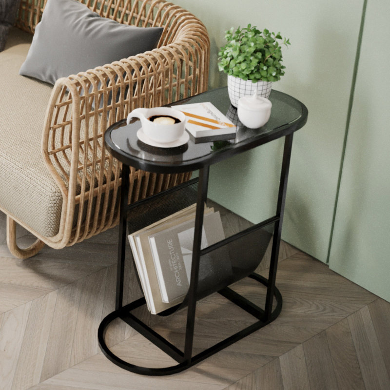 Table de chevet Shadai, Noir