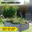 Carsynn Galvanized Steel Raised Garden Bed
