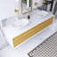 72 po Meuble-lavabo mural élégant avec lavabo en céramique