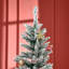 Arbre de Noël artificiel enneigé 5 pi avec branches réalistes et base en plastique