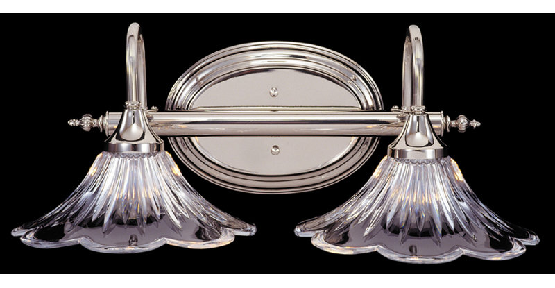 Éclairage pour meuble-lavabo 2 lumières Yancy, Argent poli