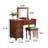 47.24"American-style brown sideboard with flip-up vanity top
