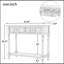 Traditional Console Table with Two Drawers and Bottom Shelf for Versatile Use and Timeless Appeal-608176093
