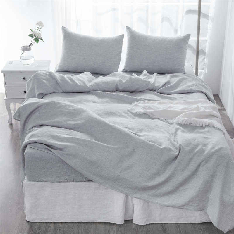 Cal-King Sheet Set Bed Set 4 Pc, Bedding Sheets & Pillowcases, Bed in a Bag, Queen Case Pack + Fitted Sheet + 2 Pillowcases
