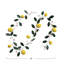 Metal Garland With Lemons And Leaves