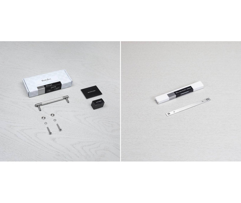 Pull Bar / Plate / Linear, 4 3/4", Steel