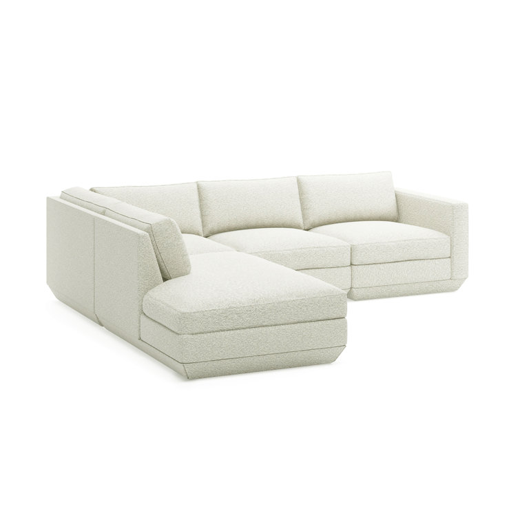 Canapé modulaire réversible avec repose-pieds de 102 po de large Podium