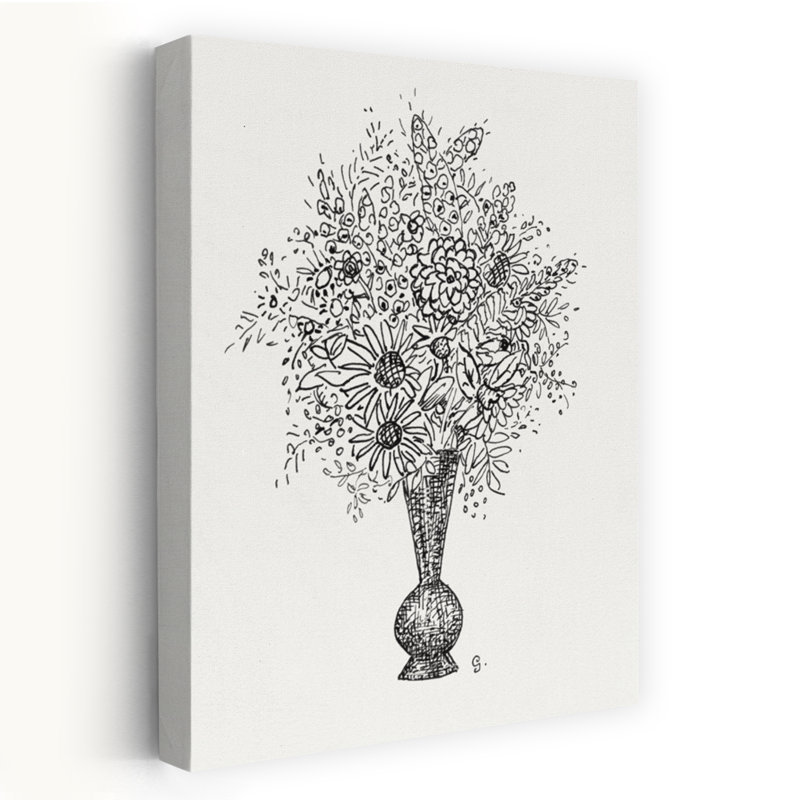 Contemporary Art Contemporary Flower Art, 48" H x 32" W