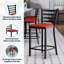 Tabouret de comptoir en métal Commercial-1140382809