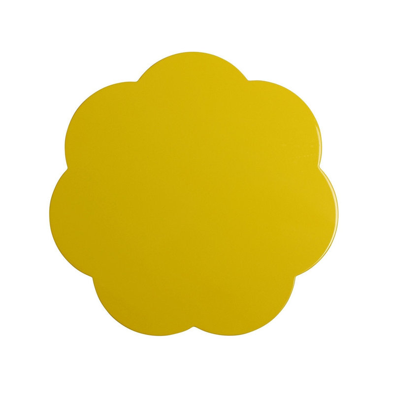 Laquer Novelty Placemat, 10.24" x 10.24", Yellow