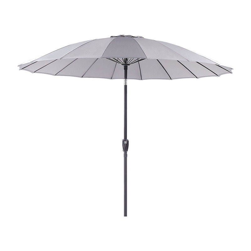 Anagabriela 255cm Market Parasol, Light Grey