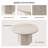 Shonta Cesiro 47" Modern Fluted Round Pedestal Dining Table-1483085628