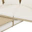 Lit de jour convertible pour terrasse avec auvent rétractable et coussins confortables pour une détente polyvalente dans les jardins et les cours