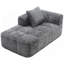 Canapé confortable en chenille avec éponge haute densité et tissu anti-froissement, parfait pour les espaces de vie modernes.