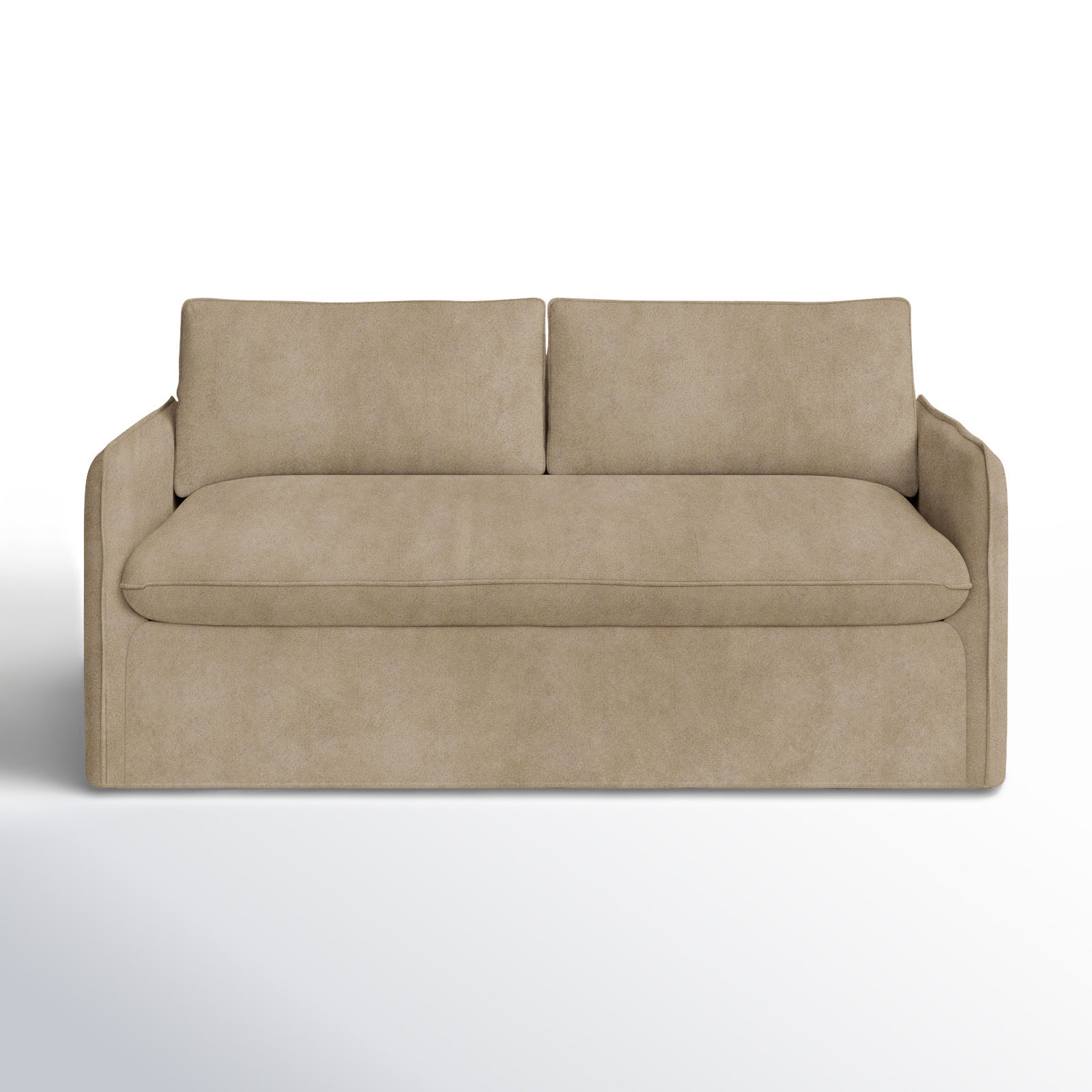 Bellatrix 72'' Upholstered Loveseat, Bella Toast Performance Velvet