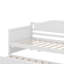 Lit de jour simple avec lit gigogne, structure de canapé-lit en bois avec support en lattes de bois