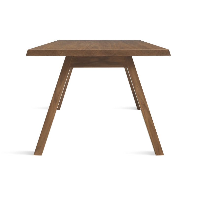 A Walk In The Park Solid Wood Dining Table, Walnut, 38" W x 90" L