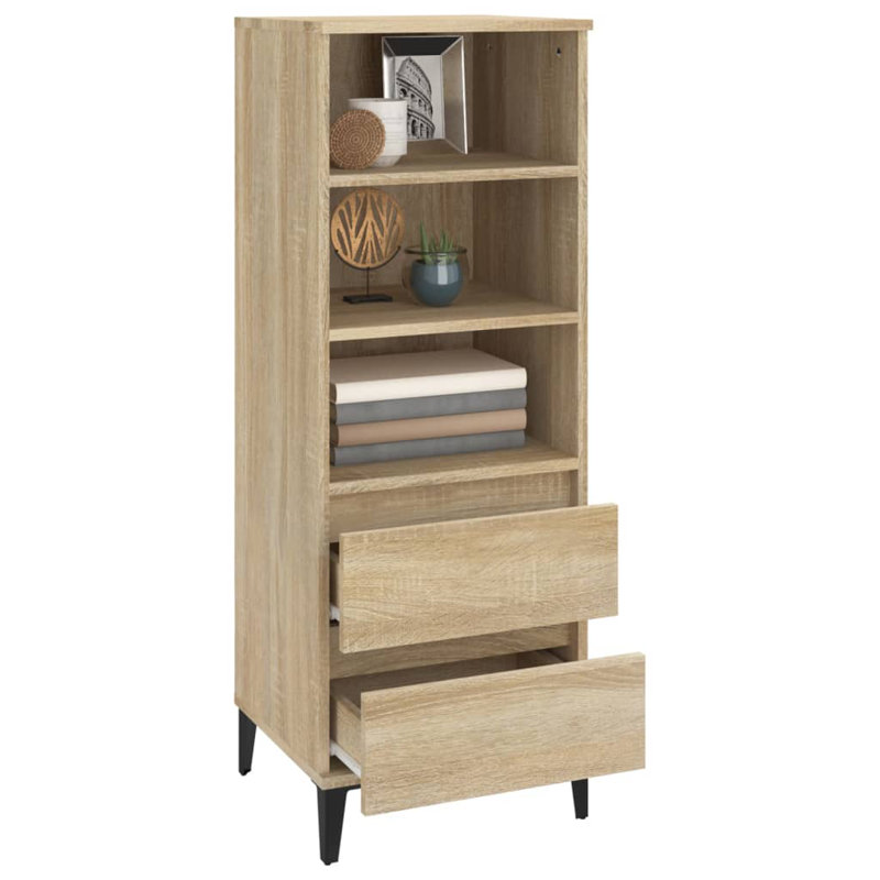 Kihana 40cm Sideboard, Oak/Black