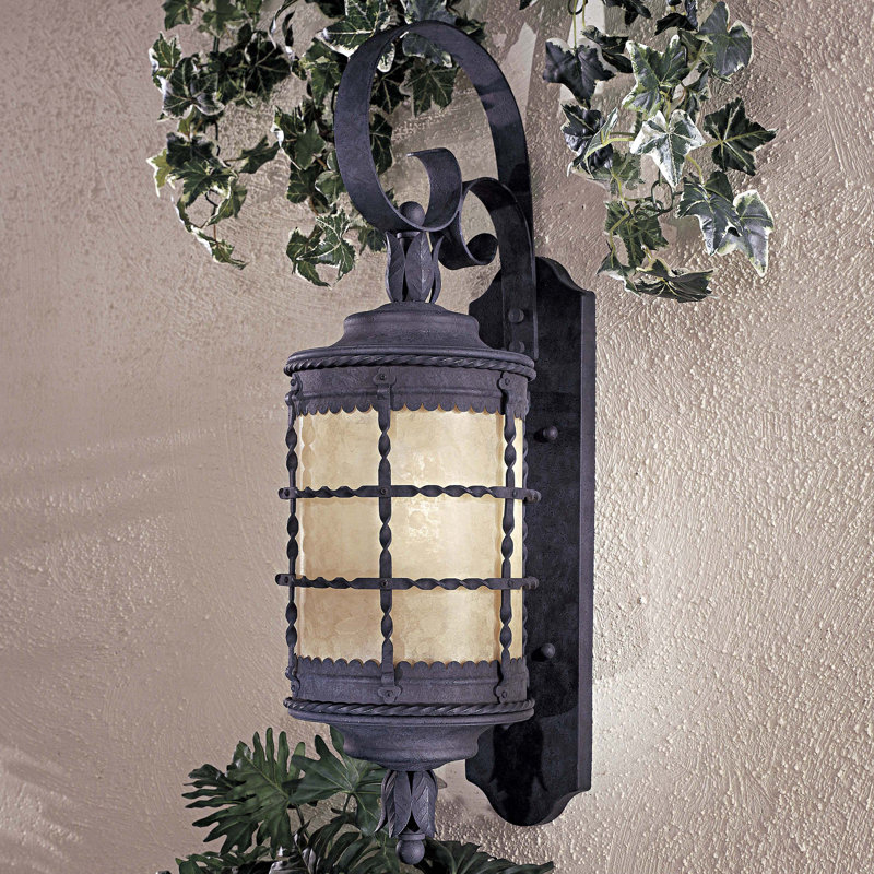 Puccio Wall Light, Spanish Iron Textured Black Powder Coat