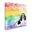 « arc-en-ciel basset hound », art sur toile-23105930