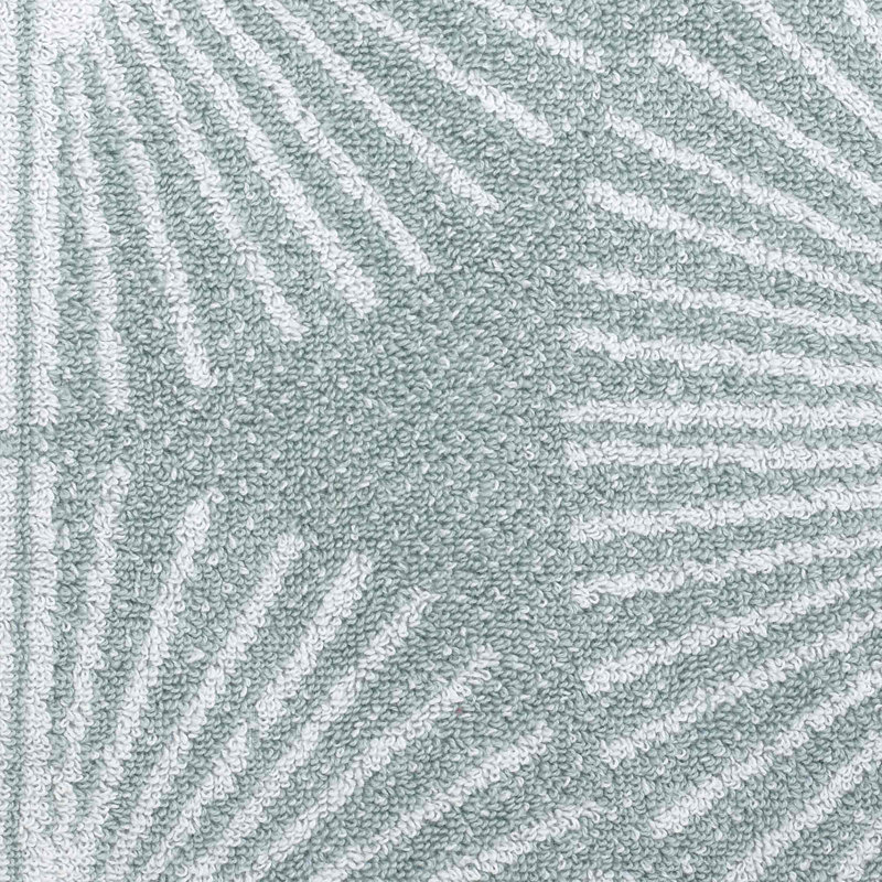 Aqua Blue Cotton Jacquard Woven Hand Towels Set