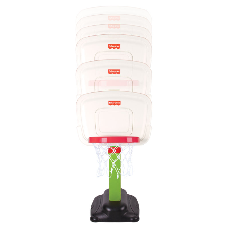 Fisher-priceHoops-Basketball, kids shoot hoops, basketball games, Easy assembly, Adjustable heights, Ages 1.5+
