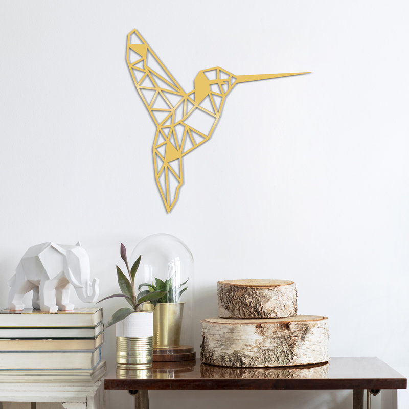 Wall Decor on Metal, Gold