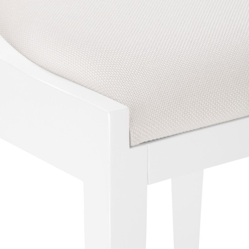 Monaco Solid Wood Dining Chair, White