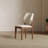 Mid-century Back Side Chair, Faux Leather Dining Chair with Solid Wood Legs, No Assembly Needed-312731110