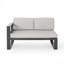 Canapé modulaire d'extérieur en aluminium Dursley
