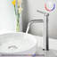 Option de robinet de lavabo en nickel brossé - Robinet de lavabo de salle de bain moderne à une poignée-127300346