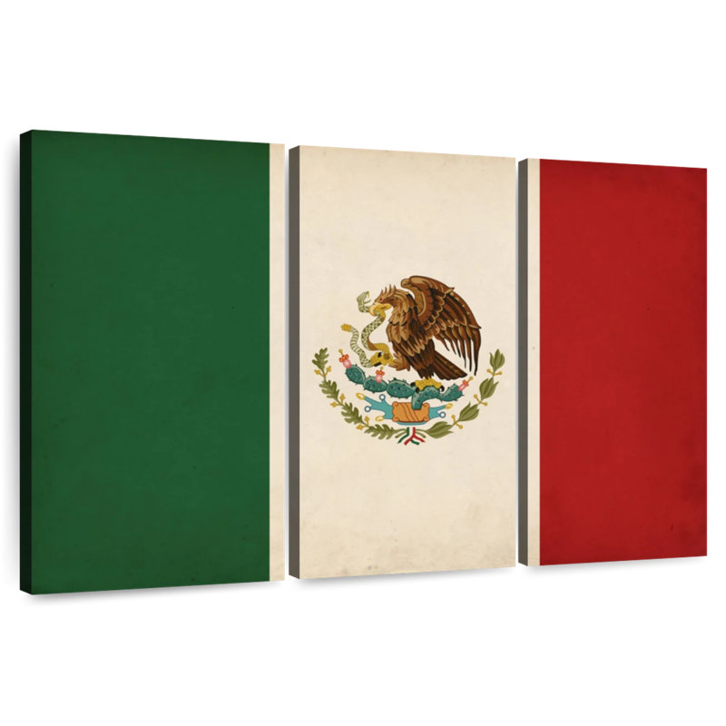Drapeau mexicain Borges, H 48 po x l 74 po