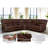 Lasceau 119" × 109" Faux Leather Manual Reclining Corner Sectional Couch With Storage and Cup Holder-558870915