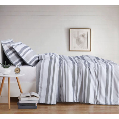 Ensemble de housse de couette à rayures vraiment rigides