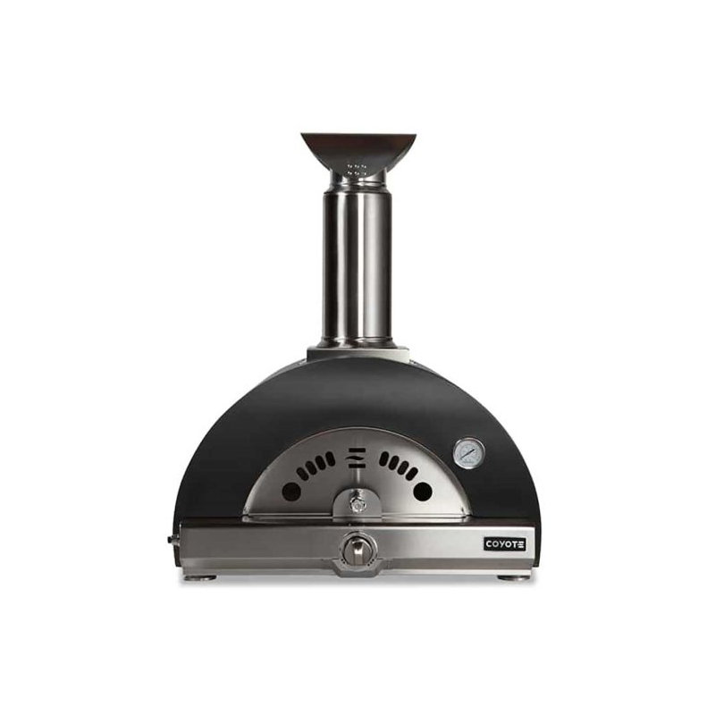 Coyote 30" Hybrid Multi-Fuel Pizza Oven, Black