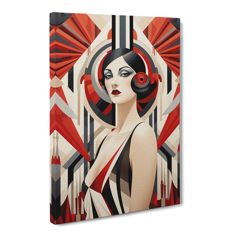 Deco Woman Geometric - Print, 50cm H x 35cm W x 3cm D
