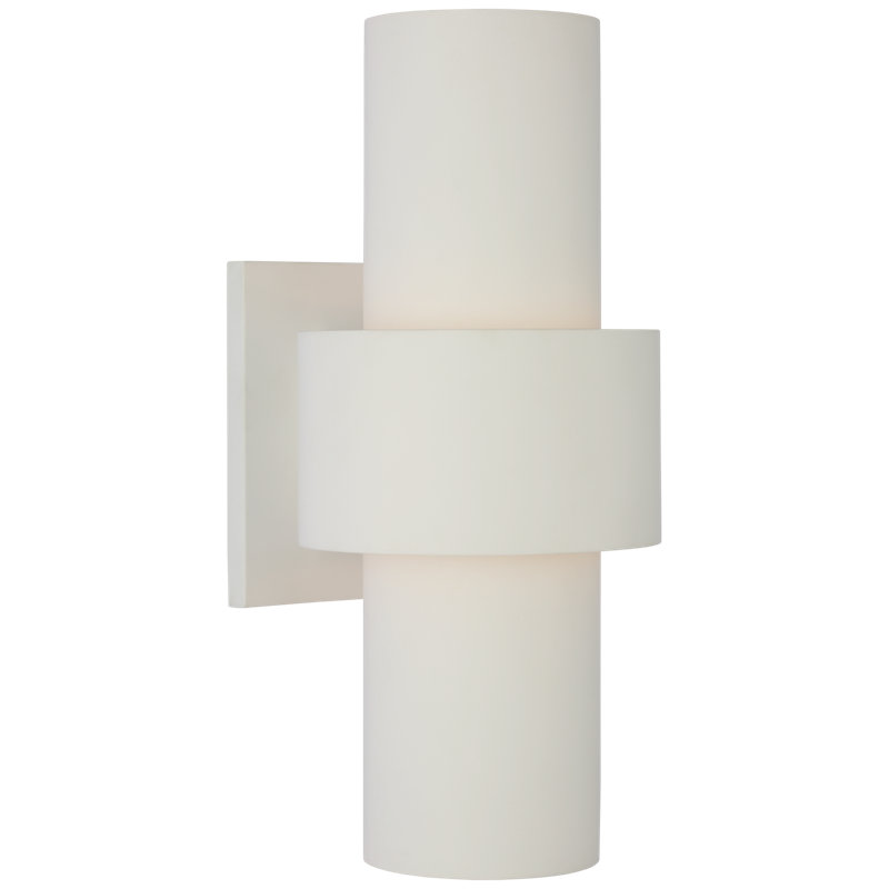 Chalmette 2 - Light Armed Sconce, Plaster White